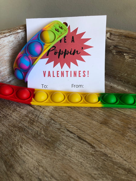 Popper Bracelet Valentine’s card