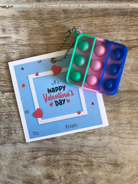 Popper Key Ring Valentine’s Cards