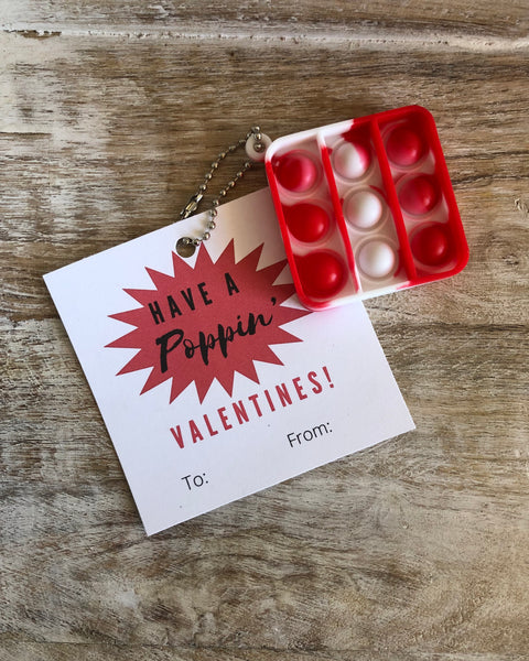 Popper Key Ring Valentine’s Cards